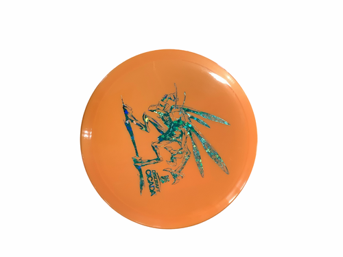 Vist Large View of Product Image Which is Used Discraft BIG Z CICADA Disc Golf Driver Orange