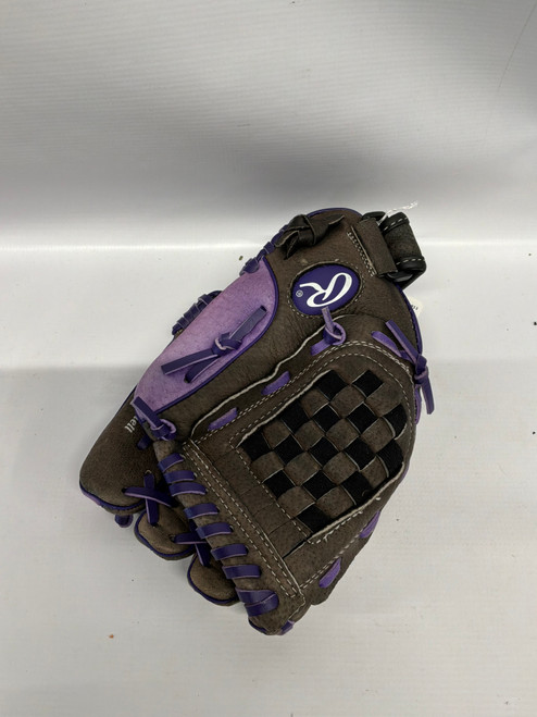 Vist Large View of Product Image Which is Used Rawlings HIGHLIGHT SERIES BB/SB Glove RH Throw Grey 11 1/2"