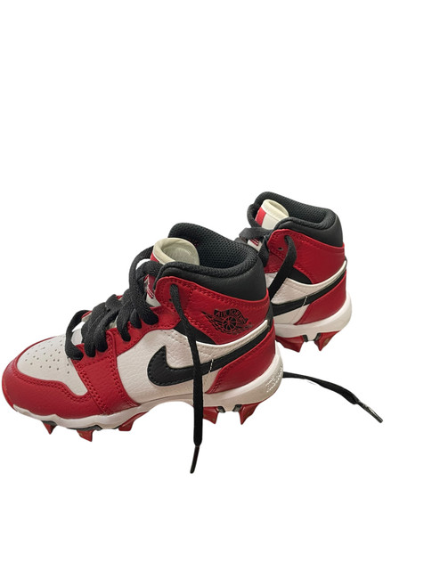 Vist Large View of Product Image Which is Used Nike Youth FB Cleats White/Black/Red Youth 10.0