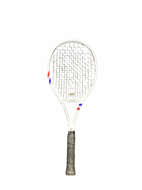 Vist Large View of Product Image Which is Used Tecnifibre T-FIGHT 300 RS SECTION Adult Tennis Racquet White 4 1/4"