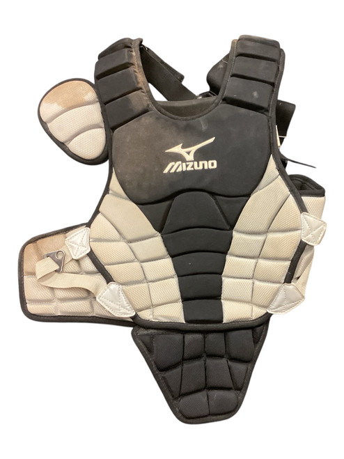 Vist Large View of Product Image Which is Used Mizuno CHEST PROTECTOR Catchers Chest Protector Black Youth