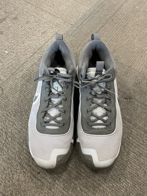 Vist Large View of Product Image Which is Used Nike AIR DIAMOND BB/SB Cleats Grey Senior 12