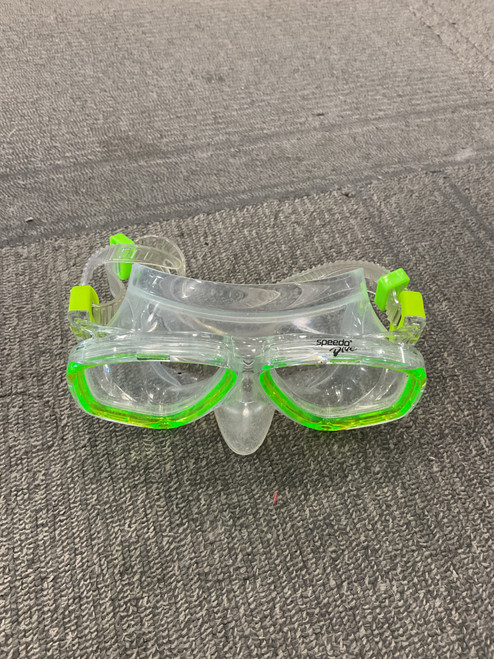 Vist Large View of Product Image Which is Used Speedo Swim Goggles Green