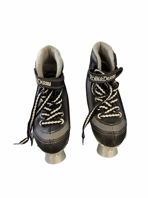 Vist Large View of Product Image Which is Used RollerDerby QUADS Child Roller Quad Skates Black Youth 12.5