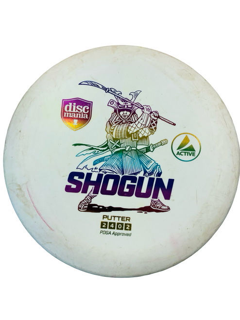 Vist Large View of Product Image Which is Used Discmania SHOGUN Disc Golf Putter White
