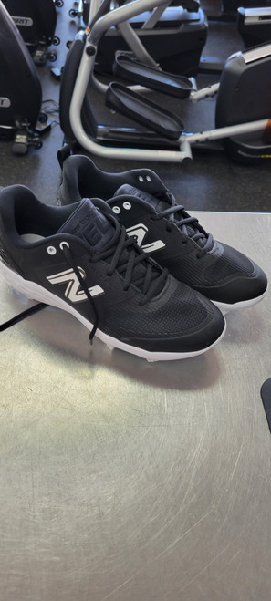 Vist Large View of Product Image Which is New Balance NEW VELO 8.5 BB/SB Cleats Black Senior 8.5