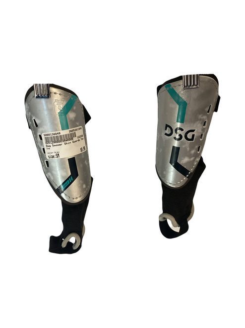 Vist Large View of Product Image Which is Used Dsg Soccer Shin Guards Youth Grey SM