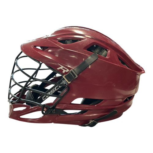 Vist Large View of Product Image Which is Used Cascade R Lacrosse Helmet Maroon One Size