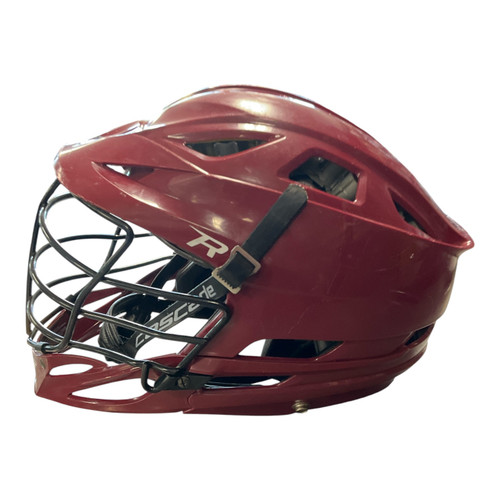 Vist Large View of Product Image Which is Used Cascade R Lacrosse Helmet Maroon One Size