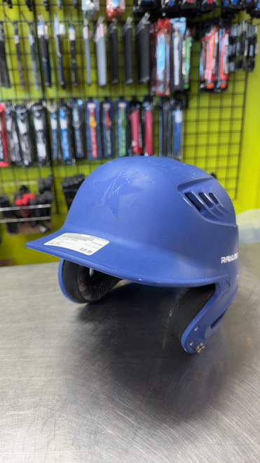 Vist Large View of Product Image Which is Used Rawlings R16S Batting Helmet No Mask Royal Blue M/L