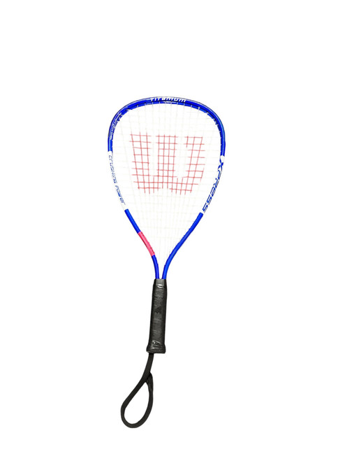 Vist Large View of Product Image Which is Used Wilson TITANIUM Adult Racquetball Racquet Royal Blue Junior