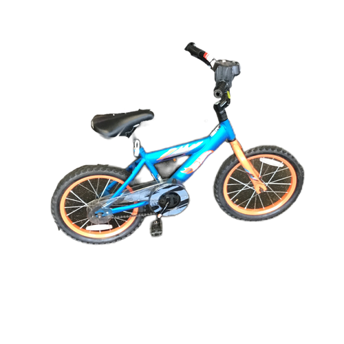 Vist Large View of Product Image Which is Used Dynacraft HOT WHEELS Training Wheel Bike Boys Royal Blue 16"