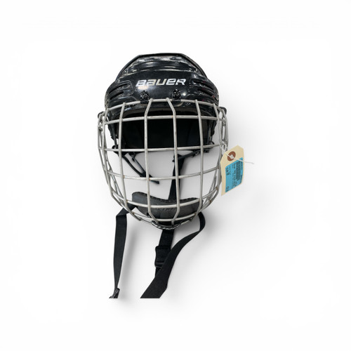 Vist Large View of Product Image Which is Used Bauer TRUE VISION FM2100 Helmet Cage Combo Black SM
