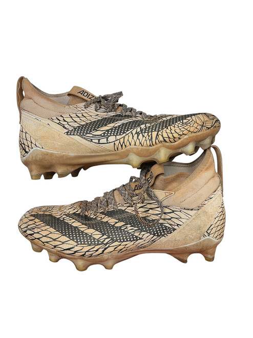 Vist Large View of Product Image Which is Used Adidas ADIZERO IMPACT BB/SB Cleats White Senior 9.5