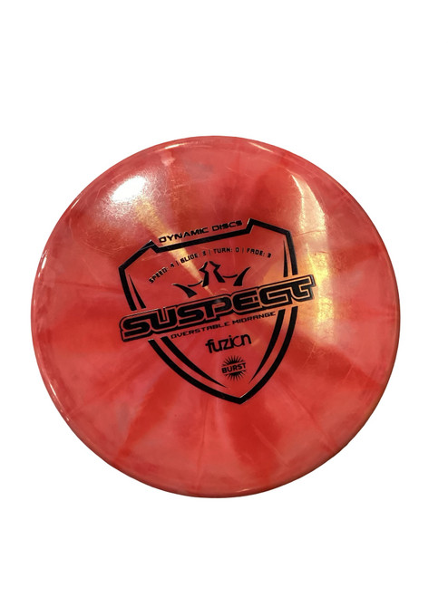 Vist Large View of Product Image Which is Used Dynamic Discs SUSPECT BURST Disc Golf Mid Range Red 173g