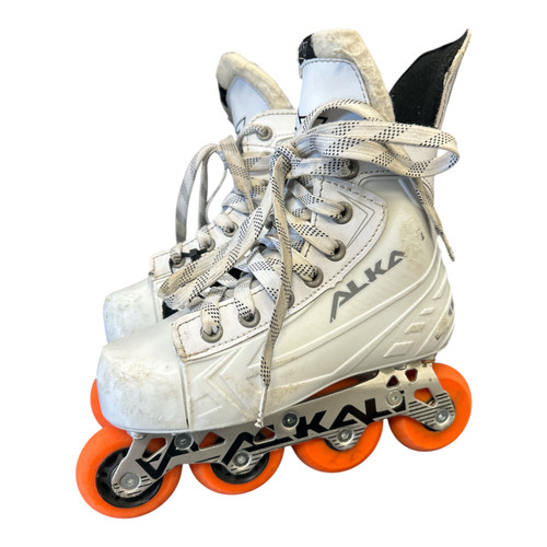Vist Large View of Product Image Which is Used Alkali CELE III Junior Rec Fitness Skates White Junior 02