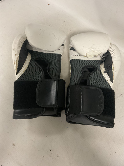 Vist Large View of Product Image Which is Used Everlast EVERSHIELD Boxing Gloves White Senior