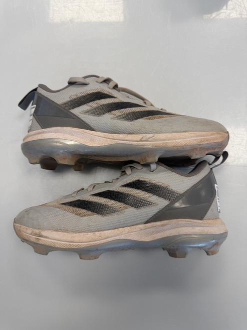 Vist Large View of Product Image Which is Used Adidas ADIZERO BB/SB Cleats Grey Junior 04