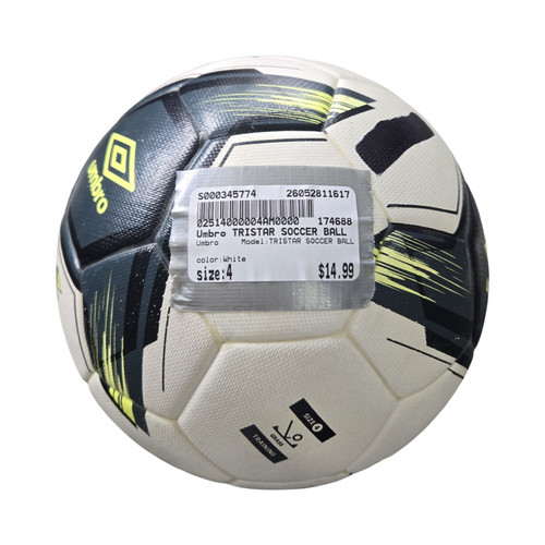 Vist Large View of Product Image Which is Used Umbro TRISTAR SOCCER BALL All Size Soccer Ball White 4