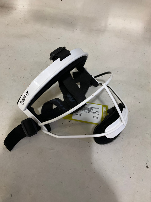 Vist Large View of Product Image Which is Used RIP-IT RIP IT FACE MASK BB/SB Fielders Mask White One Size