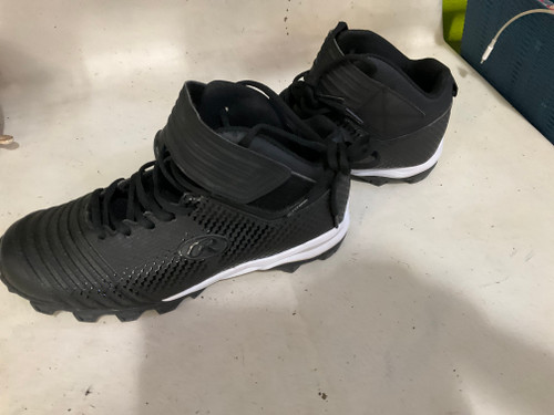 Vist Large View of Product Image Which is Used Rawlings 8 BB CLEATS BB/SB Cleats Black Senior 8.5