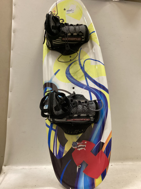Vist Large View of Product Image Which is Used HYDRO SLIDE EDGE Wakeboard Yellow 122 cm