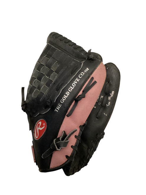 Vist Large View of Product Image Which is Used Rawlings FP22SB BB/SB Glove RH Throw Black 12"