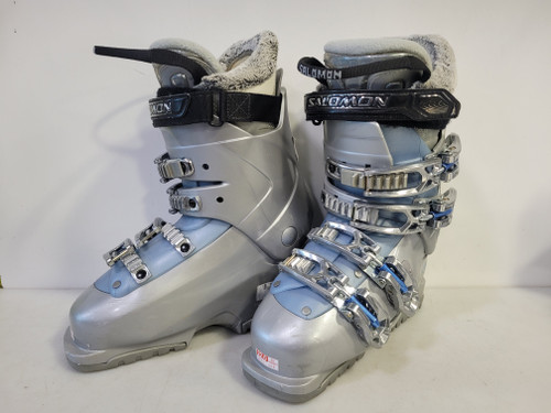 Vist Large View of Product Image Which is Used Salomon IRONY 6 Girls DH Ski Boot Grey 220 MP - J04 - W05