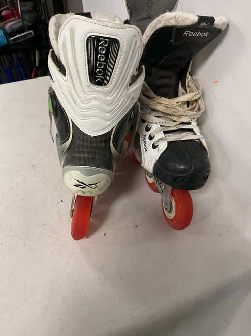 Vist Large View of Product Image Which is Used Reebok 9K PUMP Senior Rec Fitness Skates White Senior 7.5