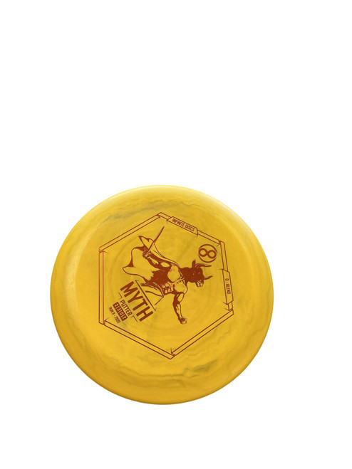 Vist Large View of Product Image Which is Used Infinite Discs MYTH Disc Golf Putter Yellow