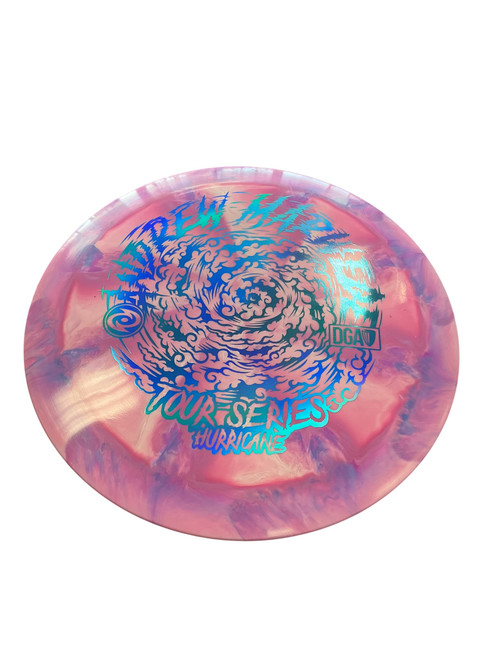 Vist Large View of Product Image Which is Used DGA HURRICANE TOUR SERIES Disc Golf Driver Pink