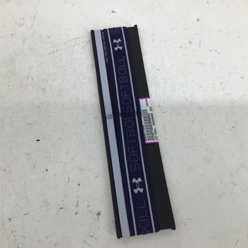 Vist Large View of Product Image Which is Used Under Armour SOFTBALL HEADBAND 2PK BB/SB Accessory