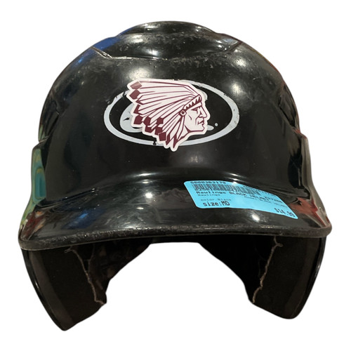 Vist Large View of Product Image Which is Used Rawlings BLACK HELMET Batting Helmet No Mask Black MD