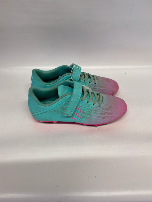 Vist Large View of Product Image Which is Used Soccer Cleats Carolina Blue And Pink Junior 03.5