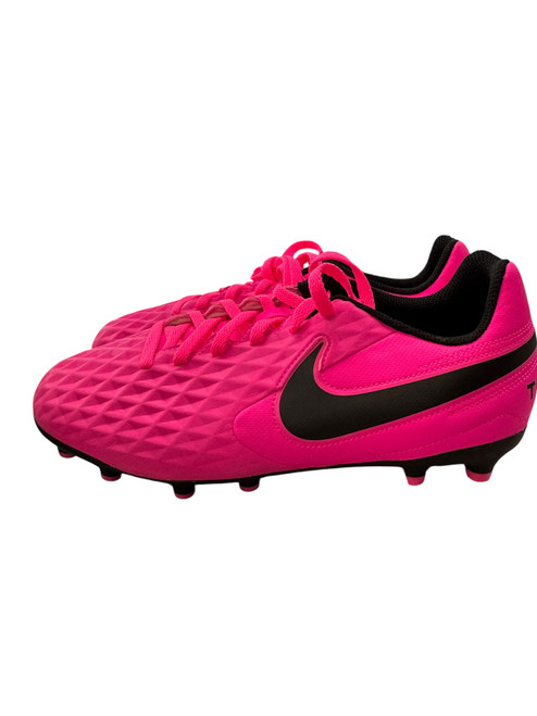 Vist Large View of Product Image Which is Used Nike Soccer Cleats Pink Junior 05.5