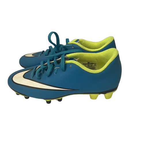 Vist Large View of Product Image Which is Used Nike MERCURIAL VICTORY Soccer Cleats Turquoise Youth 06.0