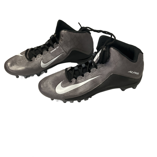 Vist Large View of Product Image Which is Used Nike ALPHA MENACE Adult FB Cleats Dark Grey Senior 11.5