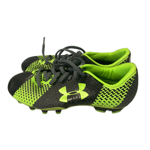 Vist Large View of Product Image Which is Used Under Armour FORCE SOCCER CLEATS Soccer Cleats Black And Neon Green Senior 5.5