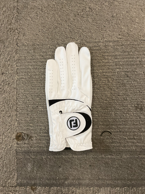 Vist Large View of Product Image Which is Used Foot Joy Mens Golf Glove White LG