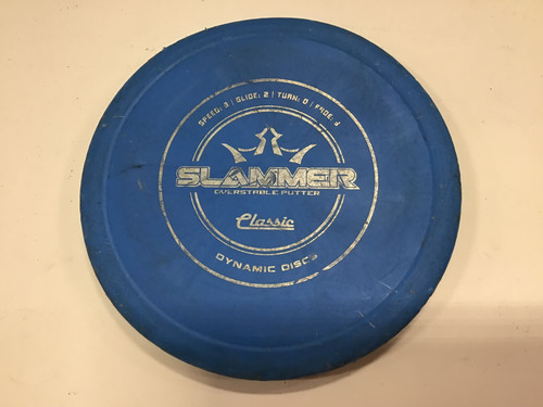 Vist Large View of Product Image Which is Used Dynamic Discs CLASSIC SLAMMER Disc Golf Putter Royal Blue 174g
