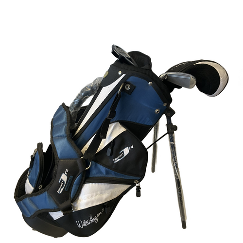 Vist Large View of Product Image Which is Used Walter Hagen HAGEN JR SERIES 3PC SET Jr Package Set RH Black And Royal Blue 4 Piece