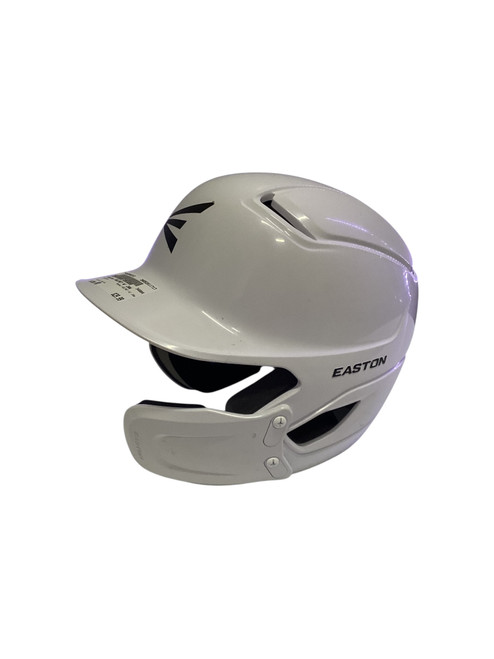 Vist Large View of Product Image Which is Used Easton HELMET W/ JAW Batting Helmet No Mask White MD