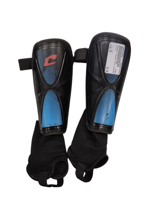 Vist Large View of Product Image Which is Used Champro Soccer Shin Guards Adult Black SM