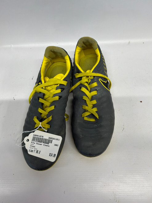 Vist Large View of Product Image Which is Used Nike Soccer Cleats Grey Youth 06.0