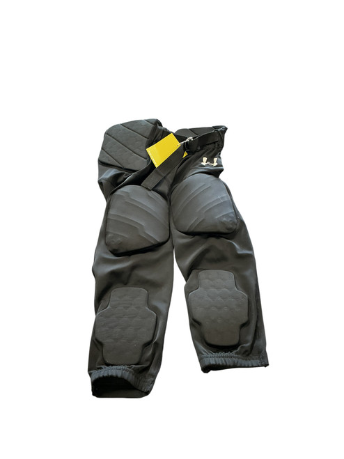 Vist Large View of Product Image Which is Used Under Armour Youth FB Integrated Pants Black MD