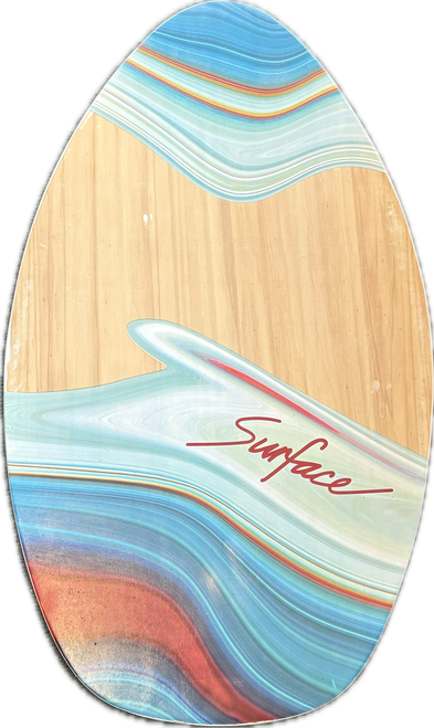 Vist Large View of Product Image Which is Used Surface WOOD WAVE BL Skim Board Royal Blue 35"