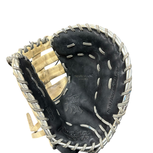 Vist Large View of Product Image Which is Used Rawlings HEART OF THE HIDE BB/SB First Base RH Throw White 12 1/2"
