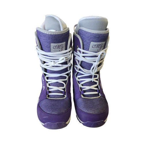 Vist Large View of Product Image Which is Used M3 WOMENS SNOWBOARD BOOTS SZ 10 Womens Snowboard Boots Purple Senior 10