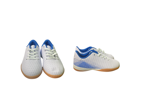 Vist Large View of Product Image Which is Used Soccer Indoor Shoes White Youth 11.5