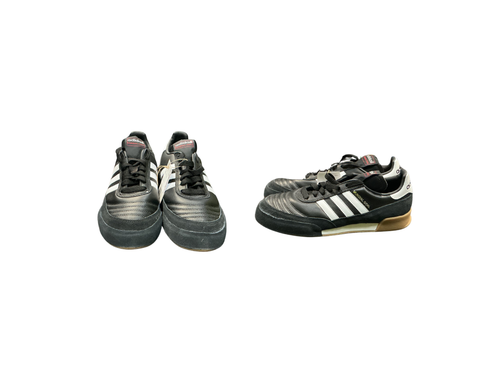 Vist Large View of Product Image Which is Used Adidas Soccer Indoor Shoes Black Senior 6.5